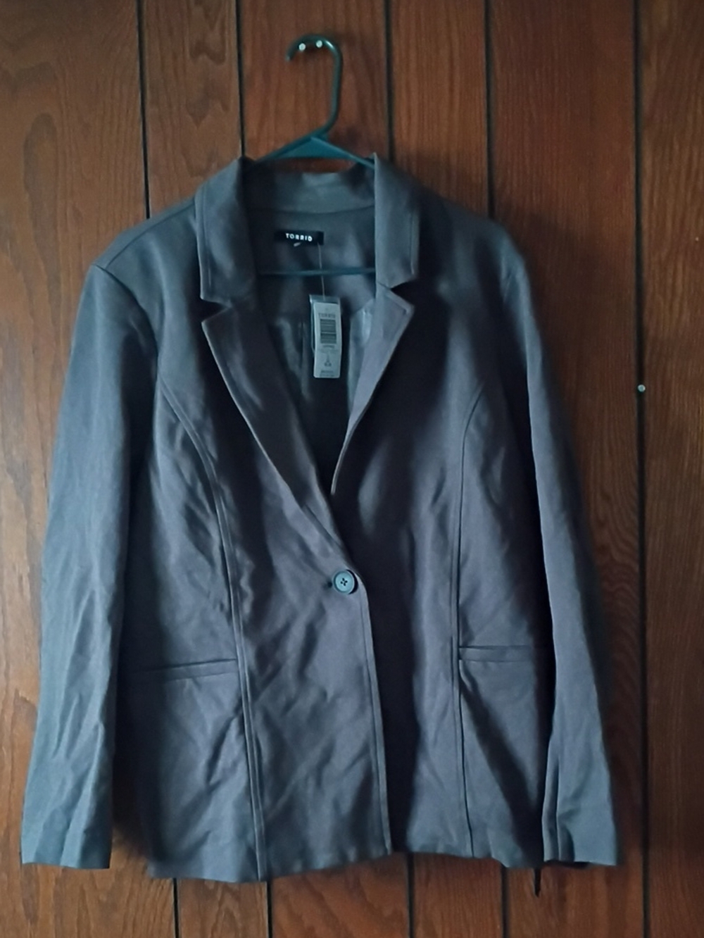 torrid Charcoal Single-Button Blazer